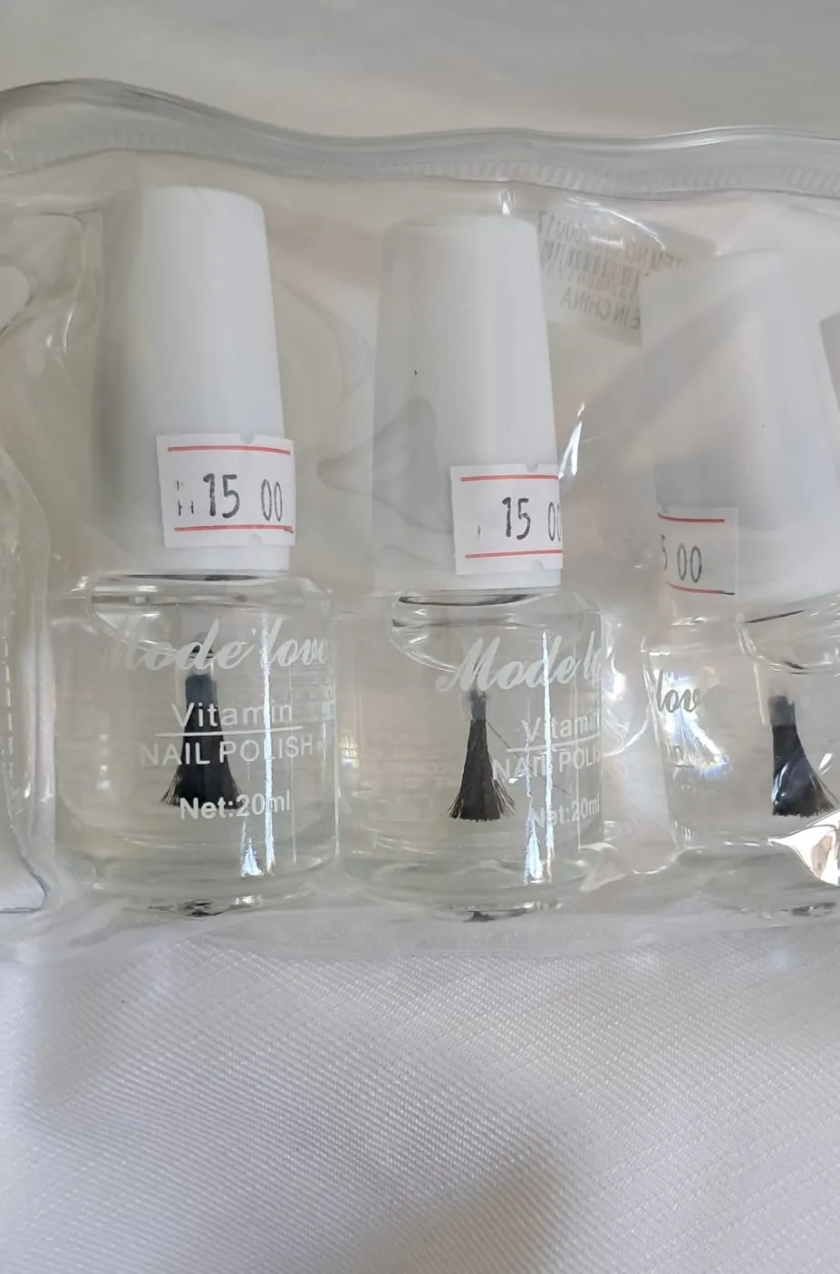 Vitamin enriched clear nail polish